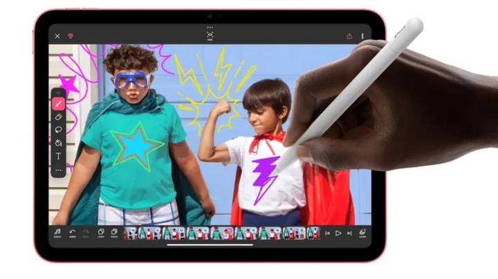 iPad A16 nhỏ gọn phù hợp với trẻ em. (Nguồn: Apple)
