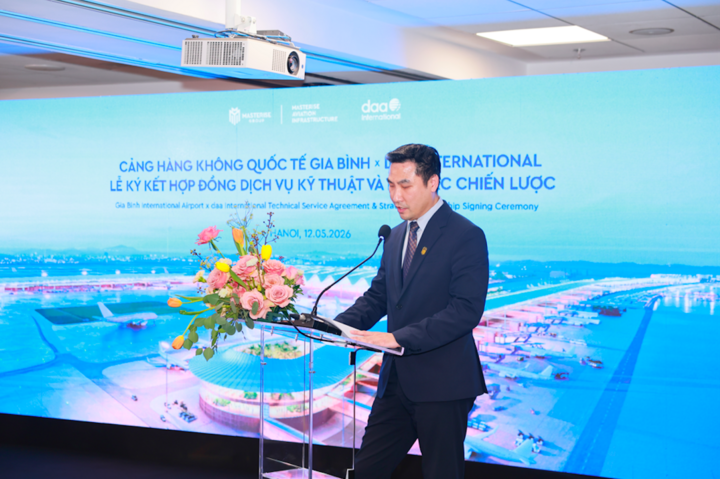 Ông Vũ Hoàng Long, Tổng Giám đốc Công ty Cổ phần Hạ tầng Hàng không Masterise Aviation Infrastructure.