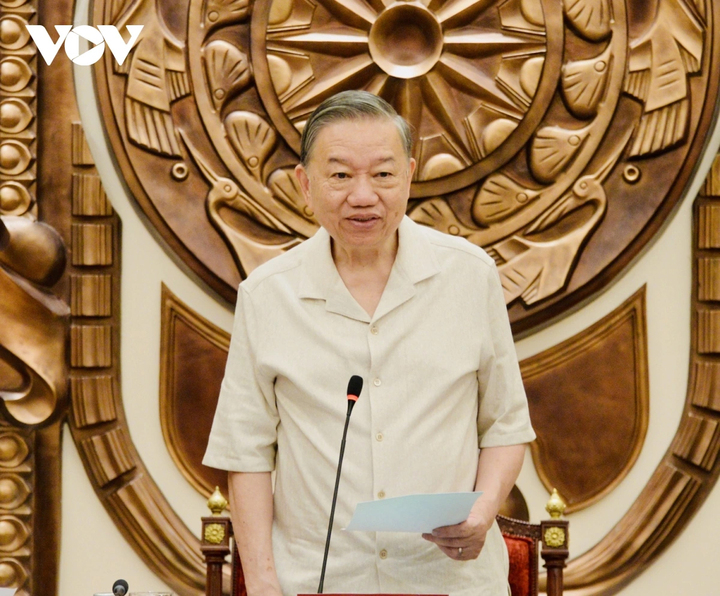 Tổng Bí thư, Chủ tịch nước Tô Lâm phát biểu.