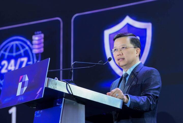 Ông Nguyễn Hưng, Tổng Giám đốc TPBank, phát biểu tại Diễn đàn Digital Trust in Finance 2026, ngày 12/5.