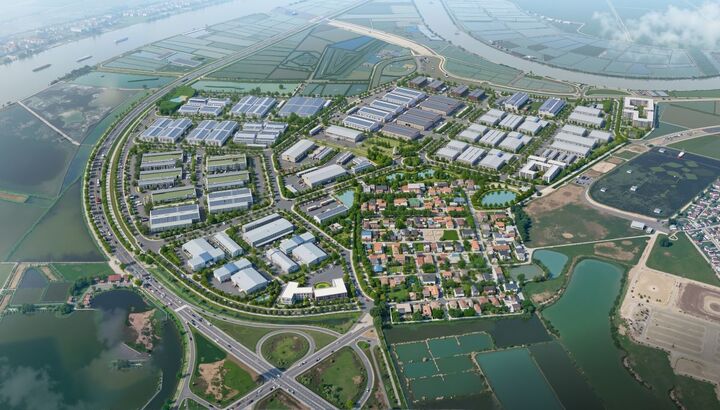 Phối cảnh dự án Khu công nghiệp Nam Tràng Cát tại phường Hải An, TP Hải Phòng.