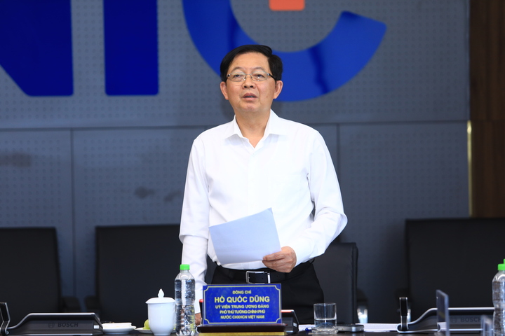 Phó Thủ tướng Hồ Quốc Dũng tại buổi làm việc với NIC. (Ảnh: MH)