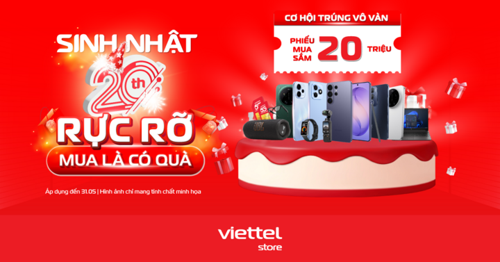 Săn iPhone 17 Pro Max cùng sinh nhật 20 năm Viettel Store - 1