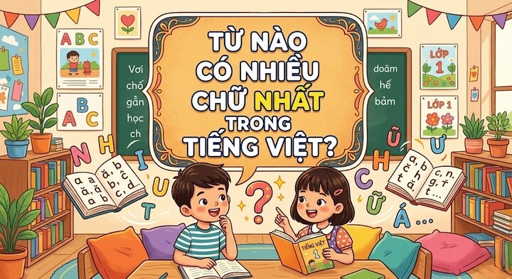 Từ nào có nhiều chữ nhất trong tiếng Việt? (Ảnh minh họa)