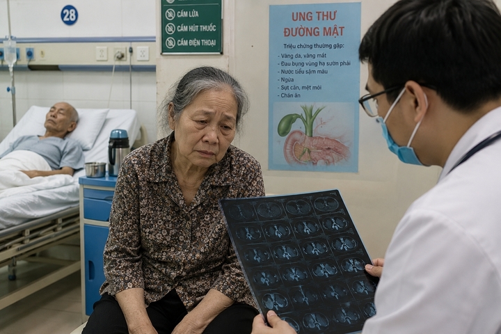 Vào viện chăm chồng ung thư, người phụ nữ phát hiện mình cũng mắc ung thư. (Ảnh minh hoạ)