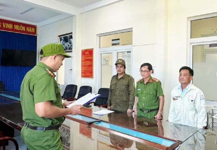 Nguyễn Văn Kiều bị bắt tạm giam. (Ảnh: C.A)