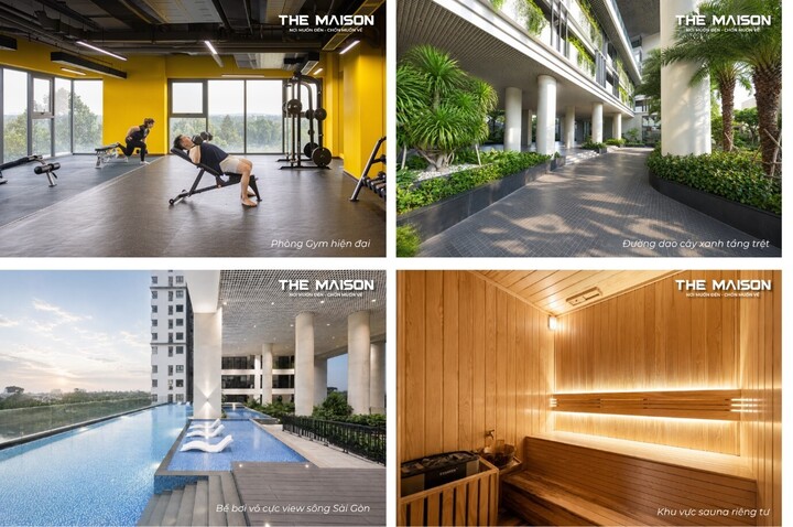 Hệ tiện ích cao cấp đã được đưa vào sử dụng tại dự án The Maison.