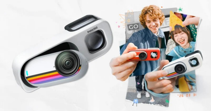 Mãu camera hành động với phong cách retro tinh giản Instra360 Go 3s. (Nguồn: Petapixel)