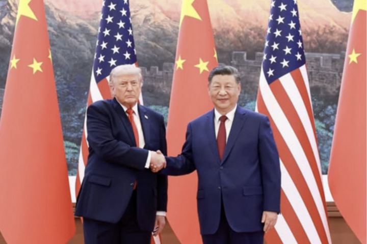 Tổng thống Mỹ Donald Trump và Chủ tịch Trung Quốc Tập Cận Bình. (Ảnh: Xinhua)