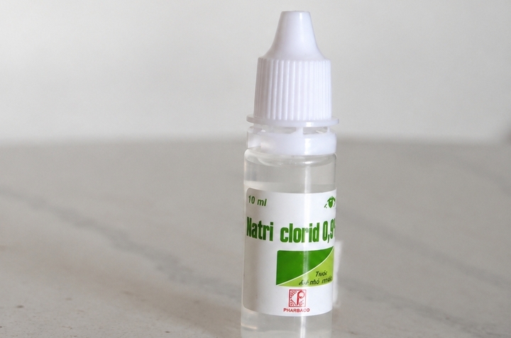 Một lô thuốc nhỏ mắt Natri clorid 0,9% do Pharmedic sản xuất.