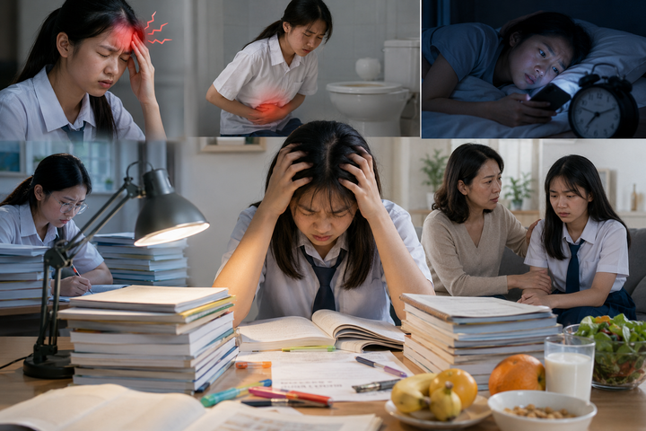 Nhiều học sinh bị stress trong những kỳ thi. (Ảnh minh họa)