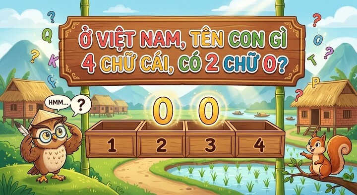Ở Việt Nam, tên con gì 4 chữ cái, có 2 chữ O? (Ảnh minh họa)