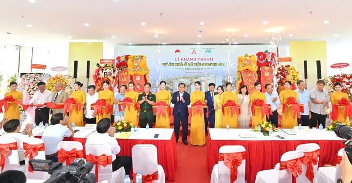 Giai đoạn 1 Dự án nhà ở xã hội Golden City được khánh thành ngày 16/5. (Ảnh: Bảo Linh)