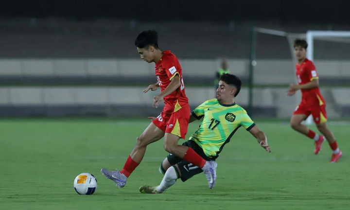 U17 Việt Nam thất bại 0-3 trước U17 Australia. (Ảnh: VFF)