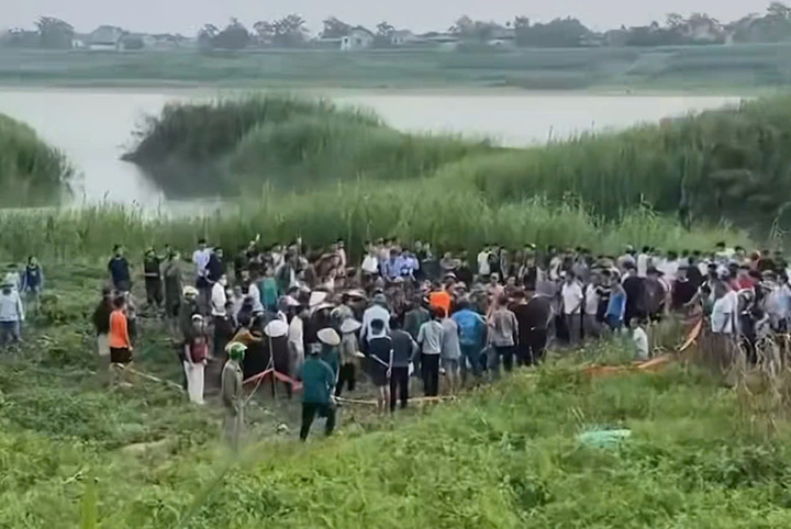 Hiện trường vụ đuối nước.