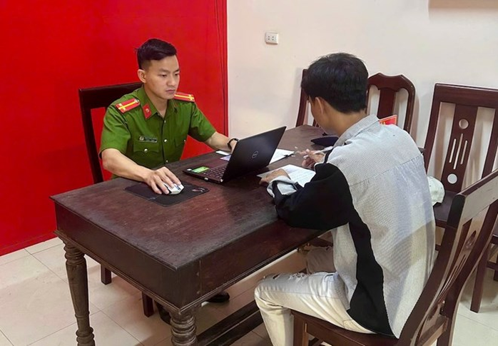 Cơ quan công an triệu tập P.M.Q. lên làm việc. Ảnh: Công an cung cấp