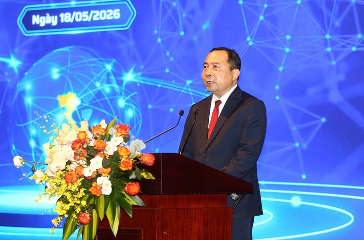 PGS.TS Vũ Hải Quân, Bộ trưởng KH&CN, phát biểu khai mạc sự kiện. (Ảnh: Bộ KH&CN)