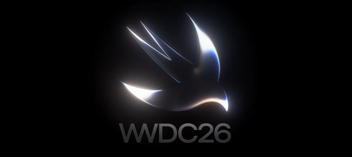 Biểu tượng Swift phát sáng cùng dòng chữ “WWDC26” - hình ảnh chính thức Apple dùng để quảng bá Hội nghị các nhà phát triển toàn cầu năm 2026. (Nguồn: Apple)