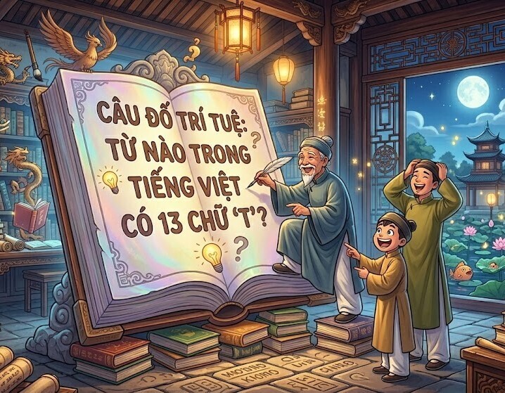 Từ nào trong tiếng Việt có 13 chữ 'T'? (Ảnh minh họa)