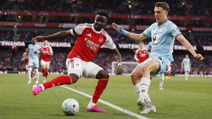 Saka là niềm hy vọng của Arsenal trên hàng công trong các trận đấu lớn. (Ảnh: Reuters)