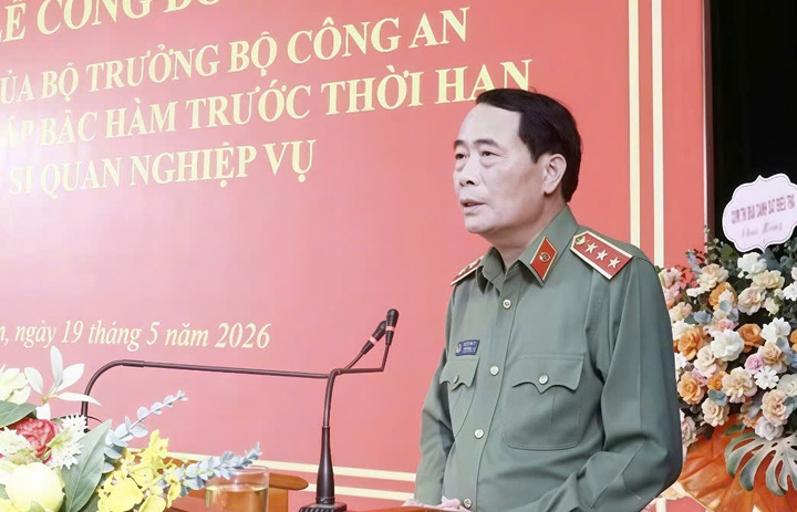 Thượng tướng Lê Quốc Hùng phát biểu chỉ đạo tại lễ công bố.