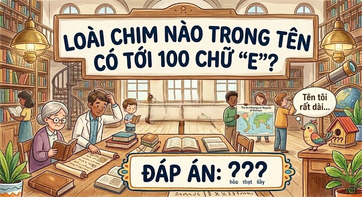 Loài chim nào trong tên có tới 100 chữ “E”? (Ảnh minh họa)