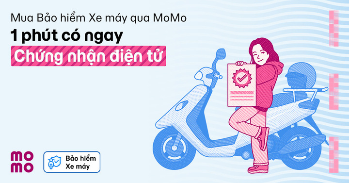Mua bảo hiểm xe máy online, nhận giấy chứng nhận điện tử trong 1 phút. (Ảnh minh họa)