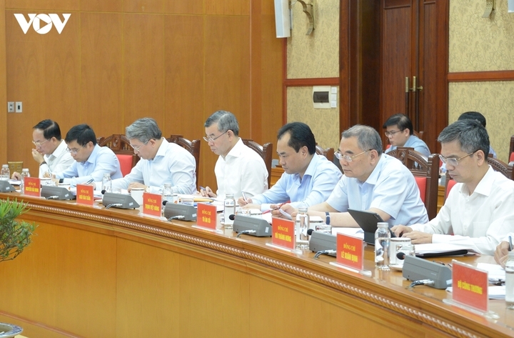 Các đại biểu tại buổi làm việc.