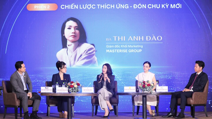 Bà Thi Anh Đào chia sẻ tại phiên tọa đàm 2, hội thảo “Thị trường bất động sản 2026: Vượt gió ngược, đón chu kỳ mới”. (Ảnh: BĐT)