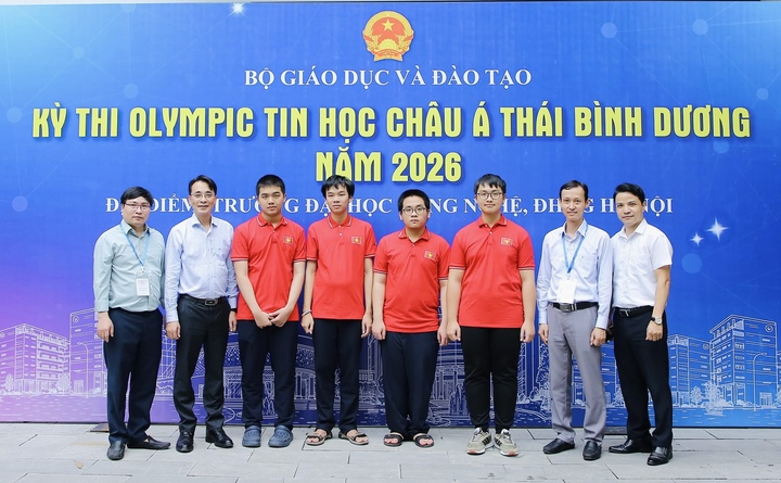 4 thí sinh sẽ đại diện Việt Nam tham dự Olympic Tin học quốc tế 2026.