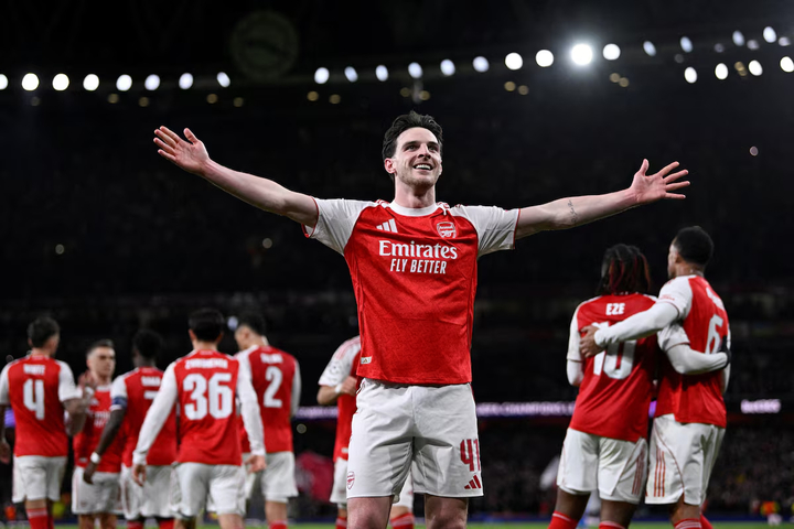 Declan Rice được xem là thủ lĩnh tinh thần của Arsenal. (Nguồn: Reuters)