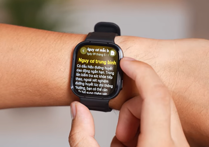HUAWEI WATCH FIT 5 Pro được trang bị tính năng hỗ trợ tính năng Đánh Giá Nguy Cơ Tiểu Đường giúp người dùng theo dõi, dự đoán và phòng bệnh.