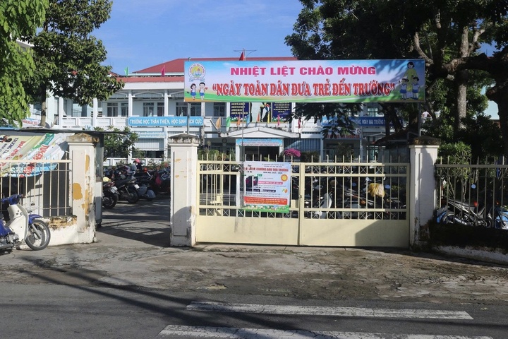 Trường Tiểu học Kim Đồng nơi xảy ra vụ việc. (Nguồn ảnh: Trang fanpage trường)