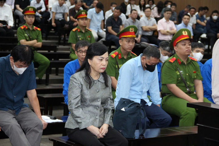 Bà Nguyễn Thị Kim Tiến tại toà.