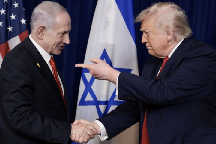 Tổng thống Mỹ Donald Trump và Thủ tướng Israel Benjamin Netanyahu. (Ảnh: Reuters)