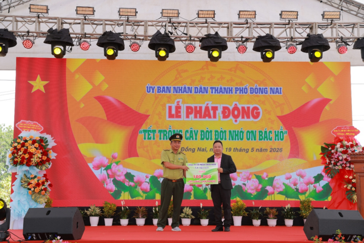 C.P. Việt Nam hỗ trợ 100.000 cây giống lâm nghiệp cho các địa phương tại Đồng Nai trong năm 2026. (Ảnh: C.P)