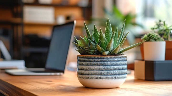 Chậu sen đá không nên đặt dưới gió điều hòa, sẽ khiến nhanh héo úa. (Ảnh: iStock)