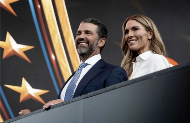 Donald Trump Jr. và Bettina Anderson. (Ảnh: NYTimes)