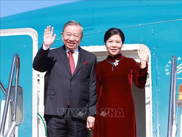 Tổng Bí thư, Chủ tịch nước Tô Lâm và Phu nhân Ngô Phương Ly.