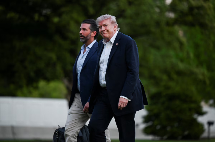 Tổng thống Mỹ Donald Trump cho biết ông sẽ không tham dự đám cưới của con trai cả Donald Trump Jr. (Nguồn: Reuters)
