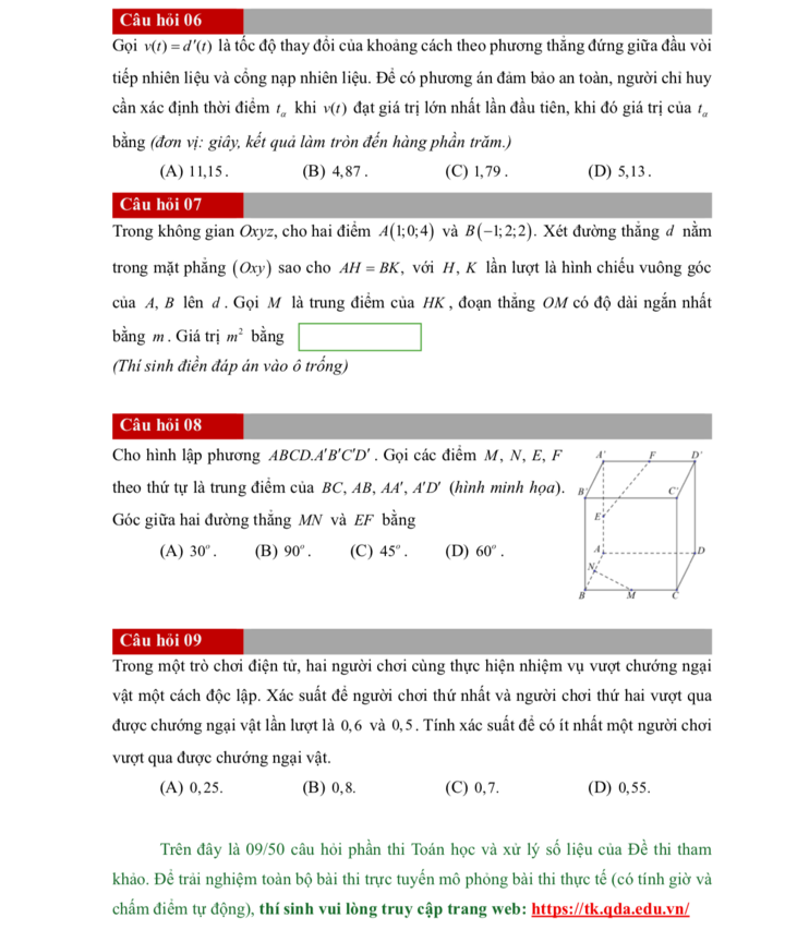 23 trường quân đội công bố đề tham khảo kỳ thi đánh giá năng lực đầu tiên - 4