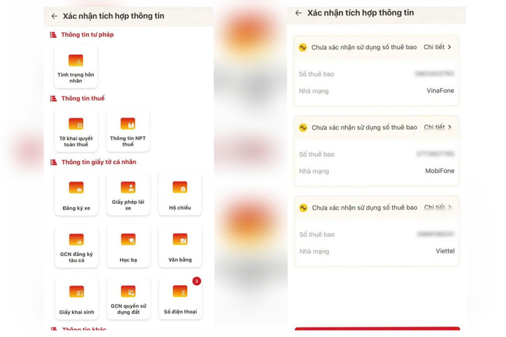 Các bước tự xác thực sim chính chủ trên ứng dụng VNeID - 2