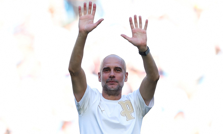 Guardiola chia tay Man City sau 10 năm với nhiều kỷ lục và danh hiệu. (Ảnh: Reuters)