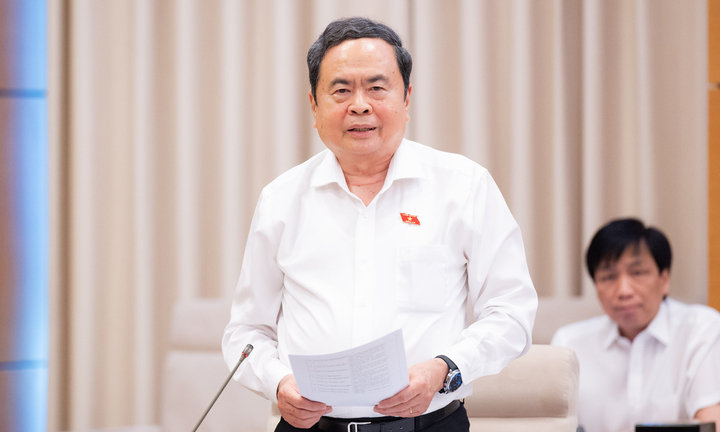 Chủ tịch Quốc hội Trần Thanh Mẫn phát biểu tại hội nghị.