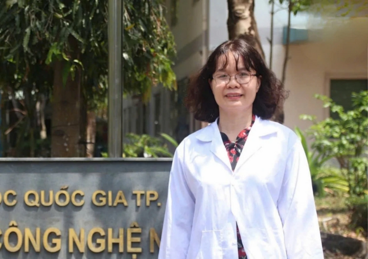 PGS.TS Đặng Thị Mỹ Dung, Viện Công nghệ nano, ĐHQG TP Hồ Chí Minh (Ảnh: Ngọc Duy)
