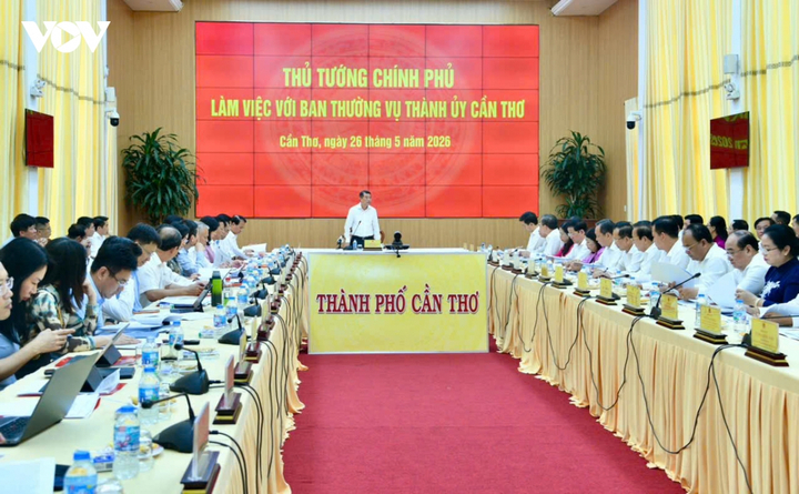 Toàn cảnh buổi làm việc.