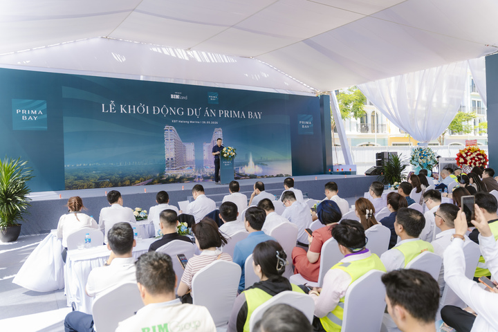 Ông Nguyễn Văn Tính - Phó Tổng Giám đốc phụ trách địa bàn Quảng Ninh Tập đoàn BIM - phát biểu tại sự kiện.