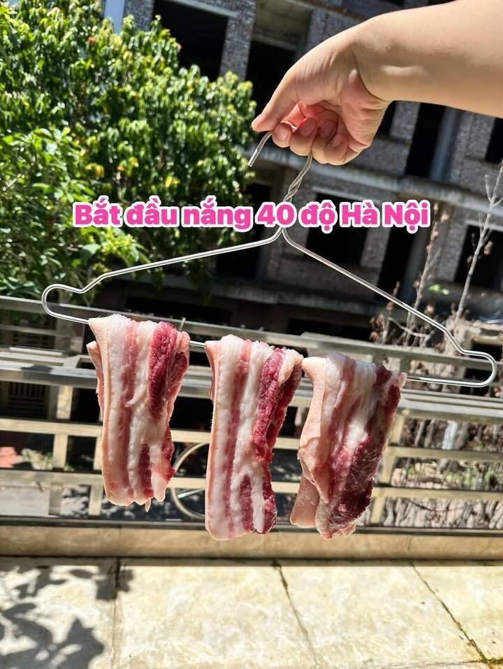 Trào lưu làm thịt một nắng ở ban công nóng 40 độ: Chuyên gia cảnh báo nguy cơ - 1