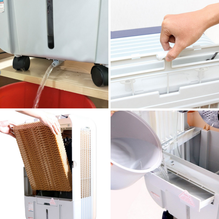 Cần vệ sinh quạt hơi nước định kỳ để đảm bảo luồng gió sạch, kéo dài tuổi thọ cho quạt.