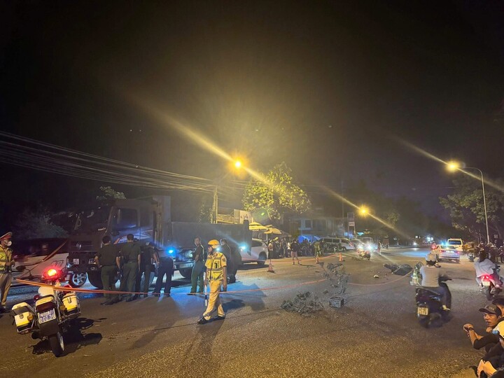 Hiện trường vụ tai nạn.